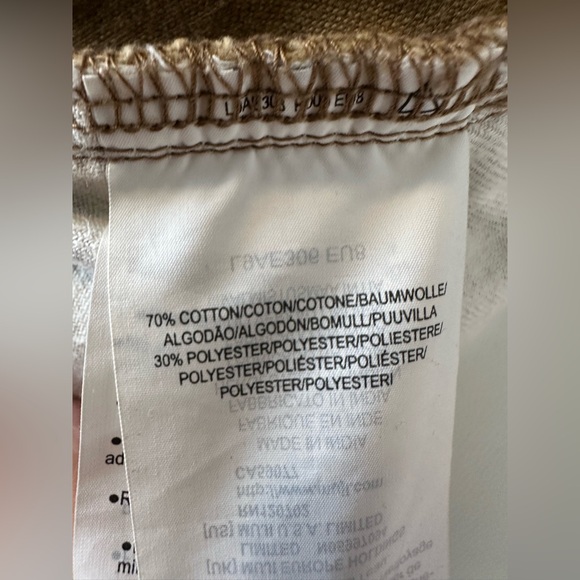 MUJI Corduroy Wide Leg Pants High Rise Pleated Brown XS Elastic Waist - Picture 8 of 9